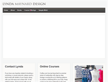 Tablet Screenshot of lyndamaynarddesign.com